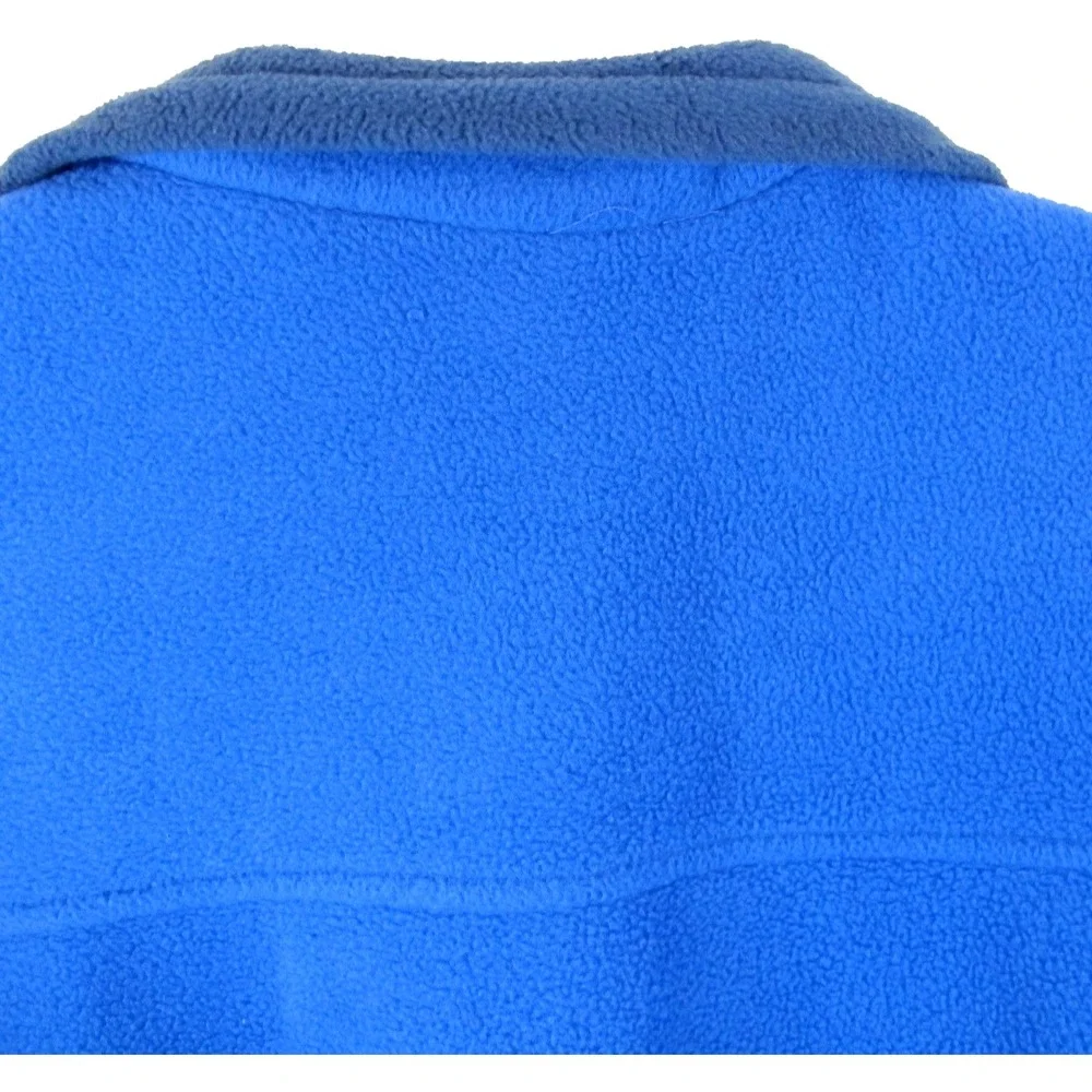 Columbia Full Zip Two Tone Blue Fleece Jacket Men's Large Casual‎ Comfy